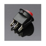 Plastic switch for vehicles, ON and OFF, red color